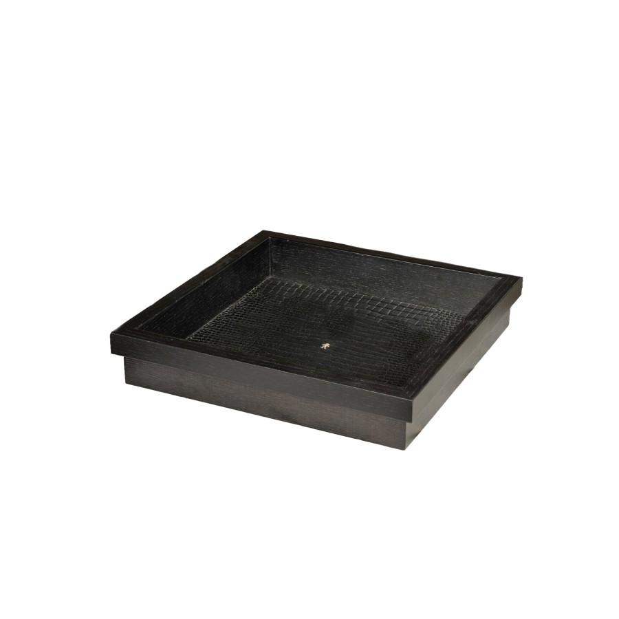 Online HENRY BEGUELIN Square Wood Tray Black