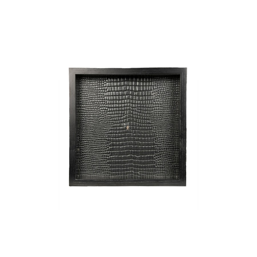 Online HENRY BEGUELIN Square Wood Tray Black