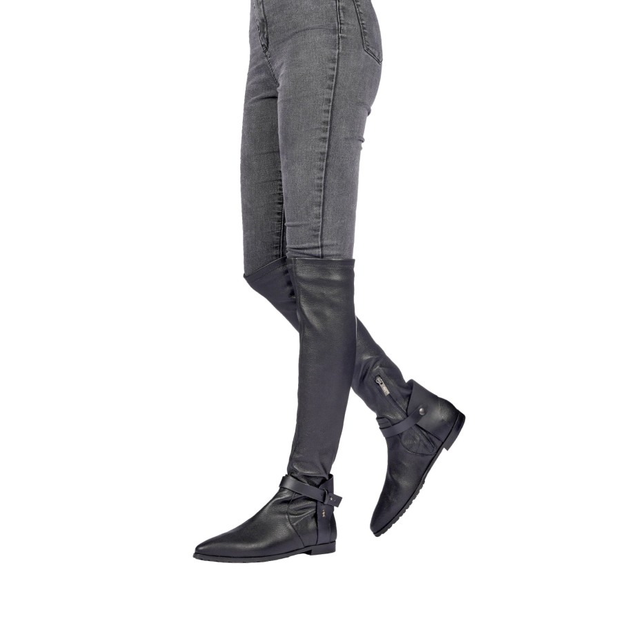 New HENRY BEGUELIN Boot Over-The-Knee Od Iron Stretch