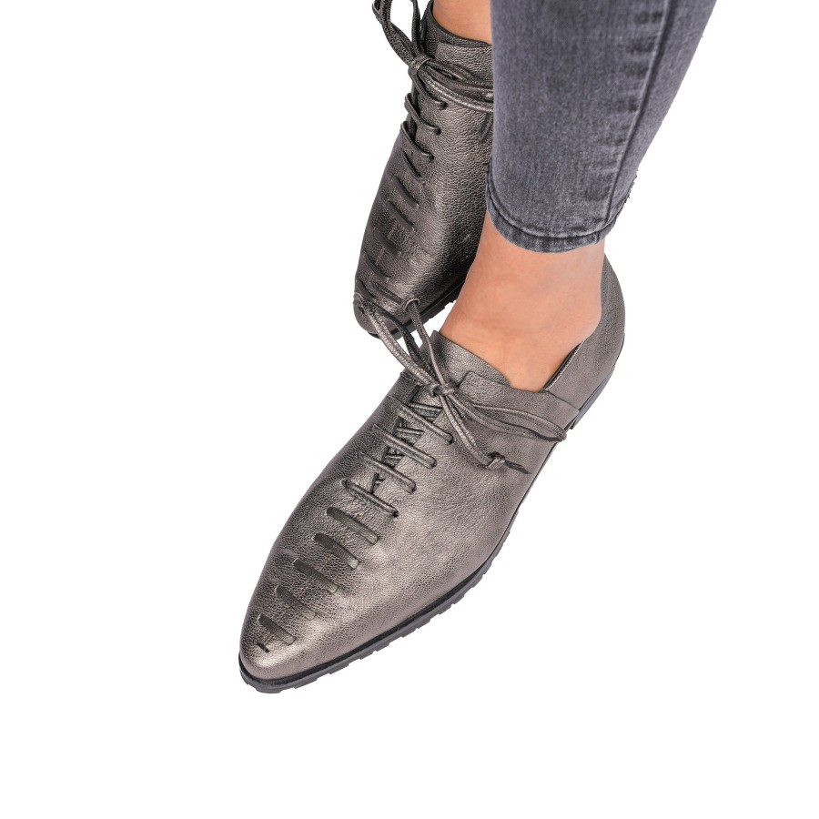 Wholesale HENRY BEGUELIN Lace-Up Loafer Ranch Silver Chocolate