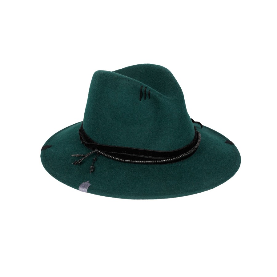 Wholesale HENRY BEGUELIN Velvet Hat Wool Teal