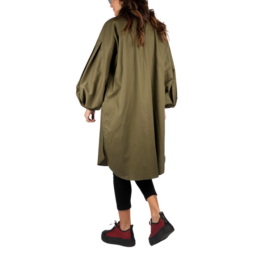 Clearance HENRY BEGUELIN Cottone Dress Olive Green