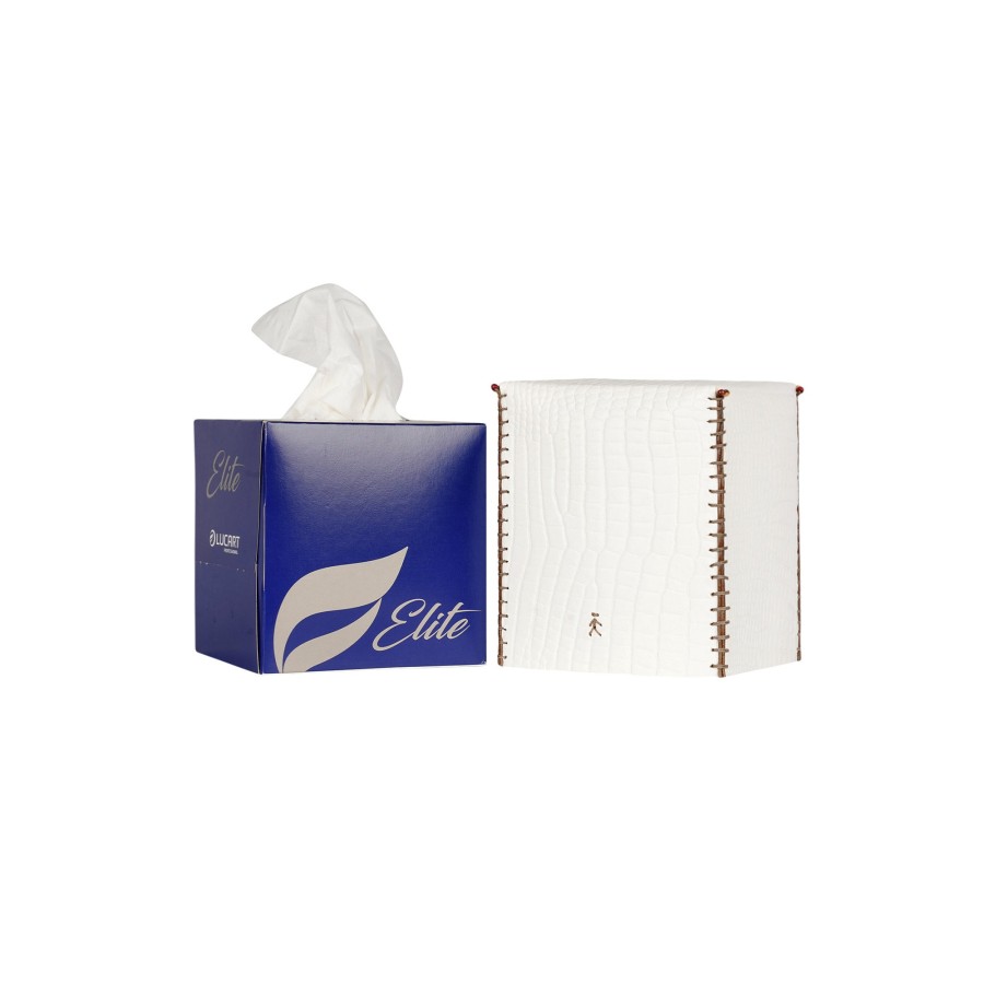 Wholesale HENRY BEGUELIN Kleenex Box Square Croco White