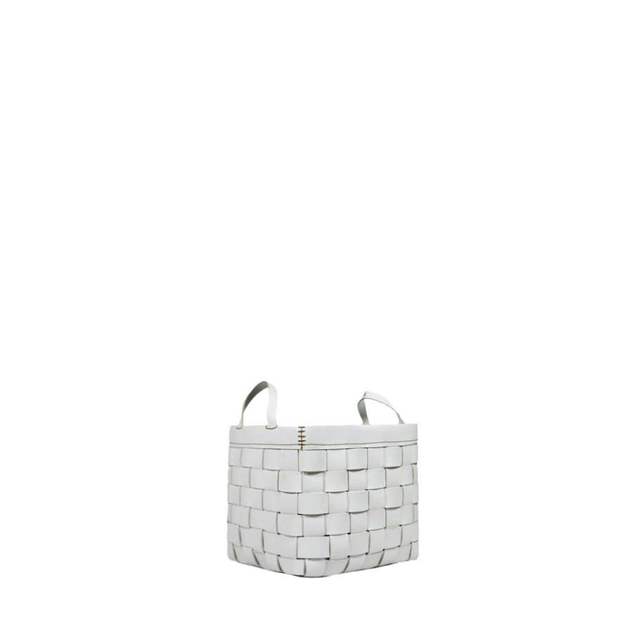 Online HENRY BEGUELIN Cesta Quadrata Square Basket White