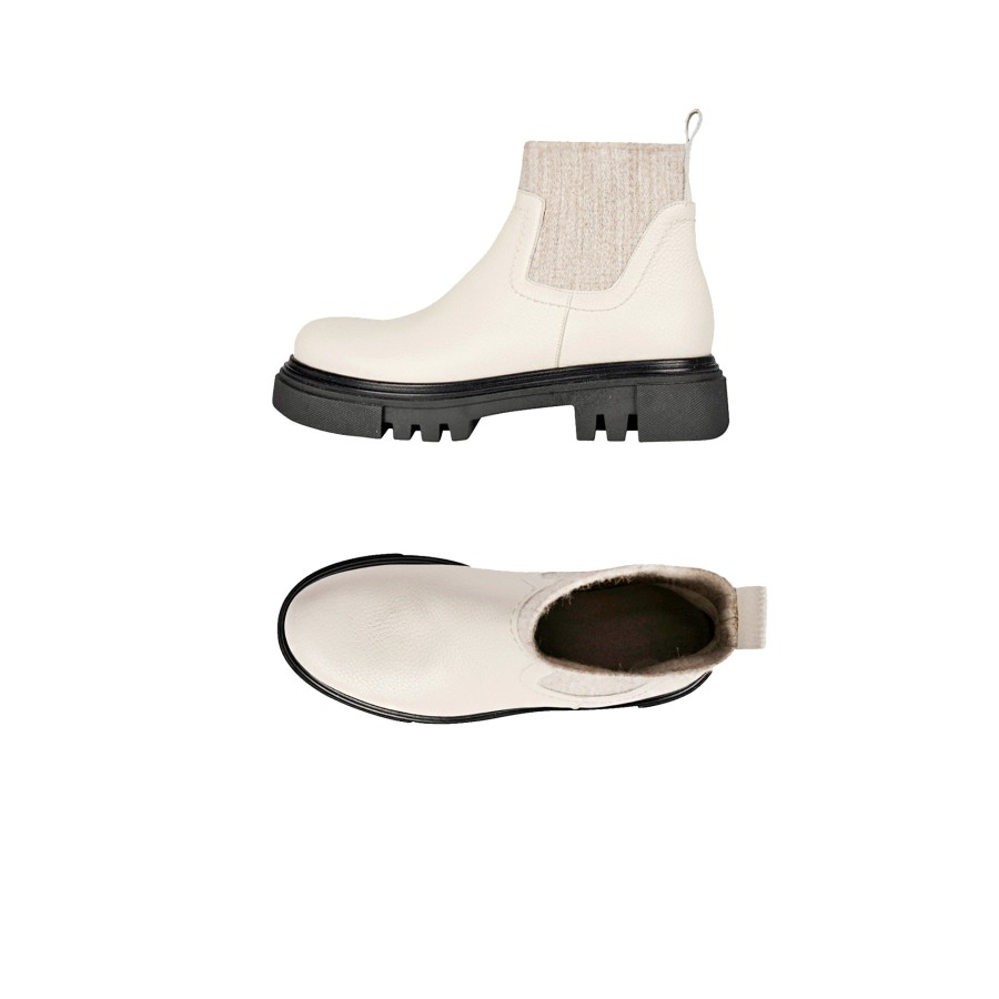 Wholesale HENRY BEGUELIN Chelsea Boot Muflone Chalk White