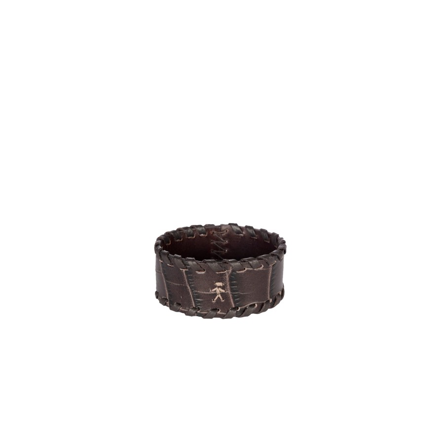 Wholesale HENRY BEGUELIN Bracelet Animal Printed Crocodile Dark Brown