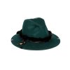 Best HENRY BEGUELIN Fur Hat Wool Dark Teal