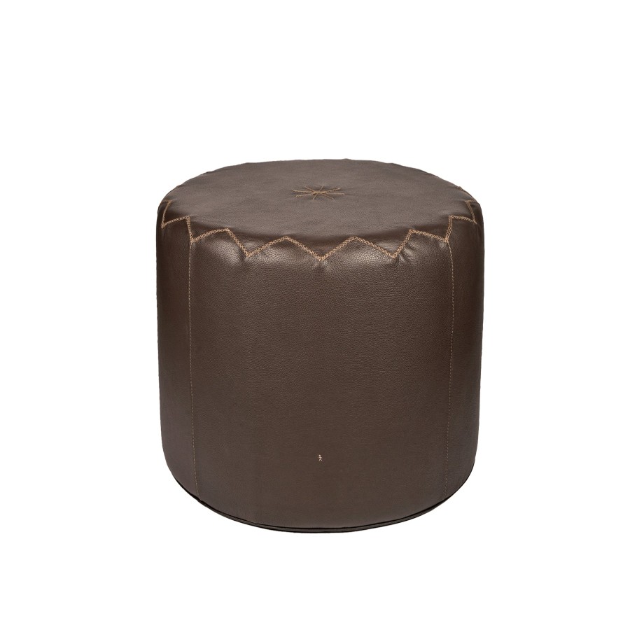 New HENRY BEGUELIN Pouf Dubai L Cervo Brown