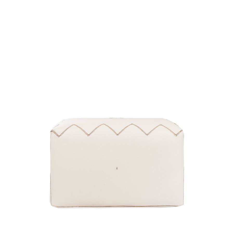 Best HENRY BEGUELIN Pouf New Claudia Muflone Chalk White