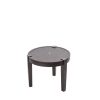 New HENRY BEGUELIN Coffee Table Rotondo Cuoio Brown