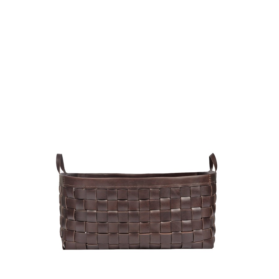 Wholesale HENRY BEGUELIN Large Basket Leather Dark Brown