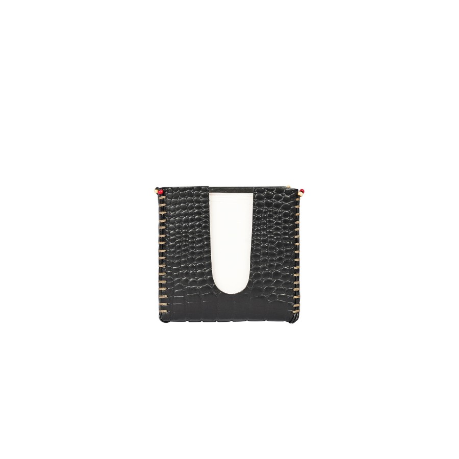 Best HENRY BEGUELIN Post-It Holder Printed Croco Black